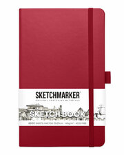 Блокнот для зарисовок Sketchmarker 140г/кв. м 13*21см 80л (Маджента)