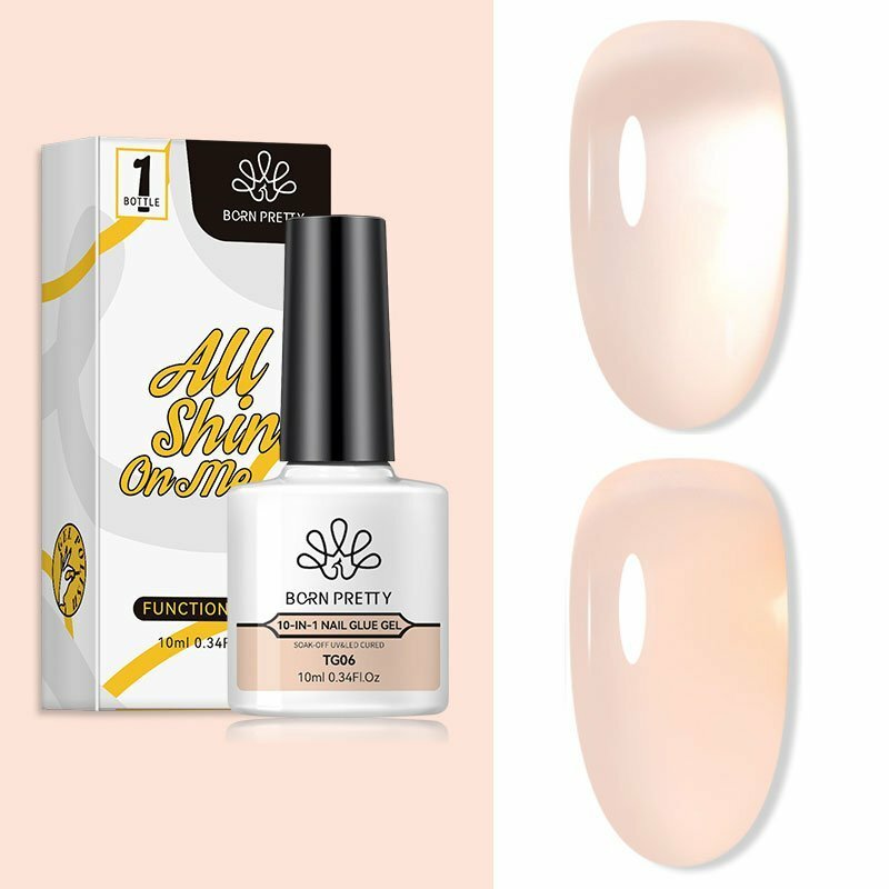 Born Pretty, Универсальный гель 56913-06 10-in-1 Nail Glue, 10 мл