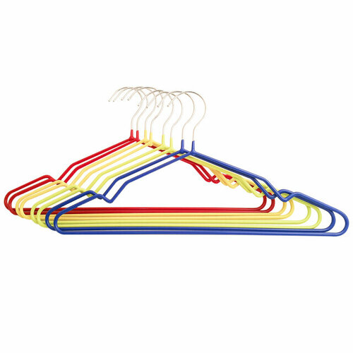 Набор вешалок attribute 8 шт для лёгкой одежды металл 35 см 1405₽