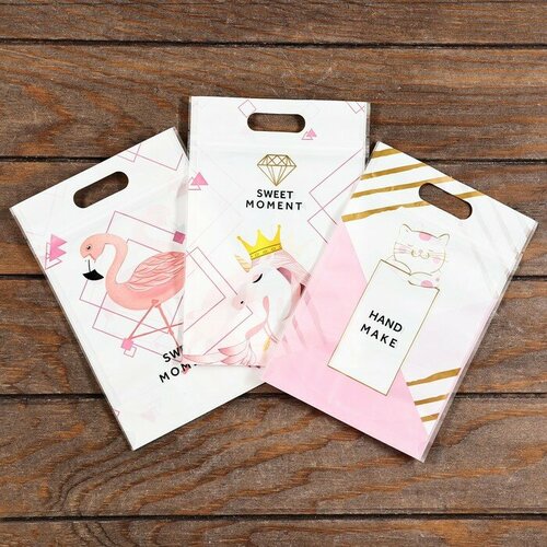 Пакет подарочный с zip-lock застежкой 1523см 50шт 932₽