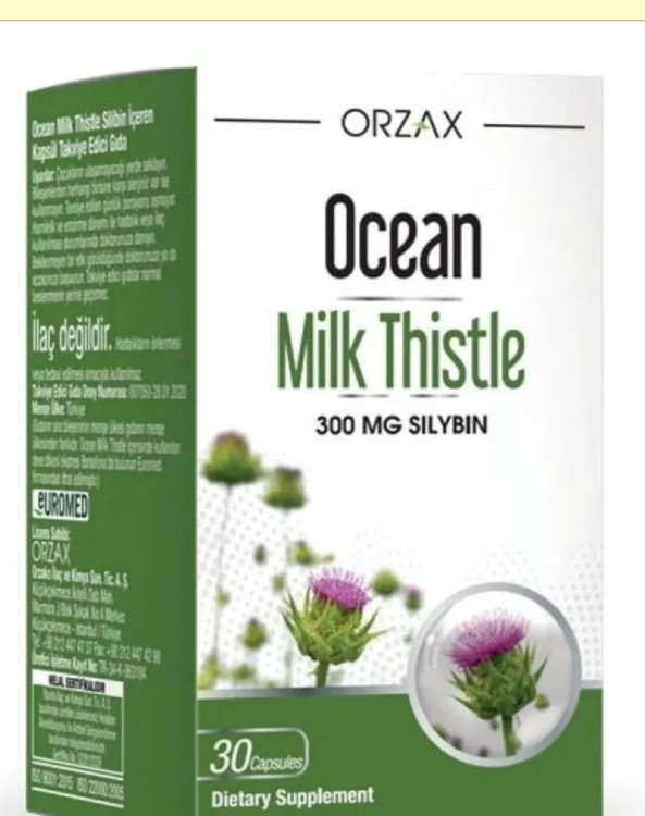 ORZAX Ocean milk thistle, 30 капсул