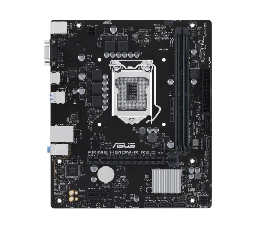 Материнская плата Asus PRIME H510M-R R2.0-SI (Socket1200, H470, mATX,2DDR4, PCI-E16, PCI-E, VGA, HDMI, PC3200)