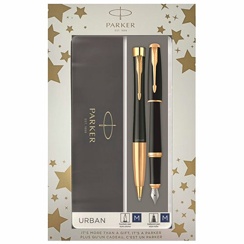 2093381 Набор Parker (Паркер) Urban Core Muted Black GT из перьевой и шариковой ручек