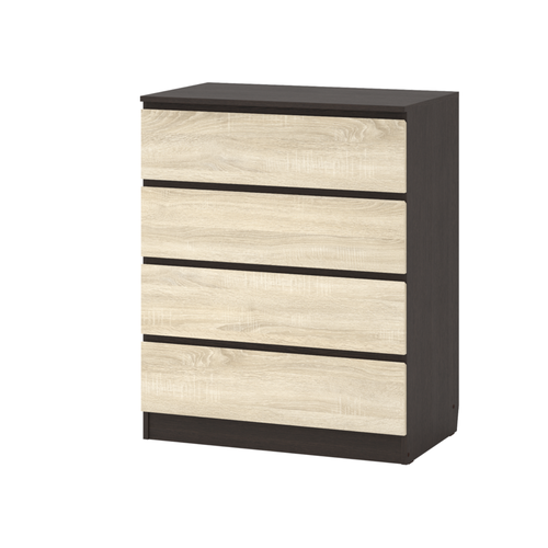 Комод Норд Корпус венге Фасад дуб сонома 4 ящика 8437₽