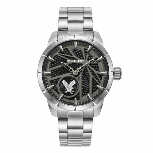 наручные часы police черный фиолетовый Наручные часы Police PEWJG2227302, серебряный