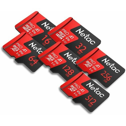 Карта памяти microSDXC UHS-I U3 NETAC P500 Extreme Pro 128 ГБ, 100 МБ/с, Class 10, NT02P500PRO-128G-S, 1 шт, без адаптера карта памяти netac extreme pro microsd p500 32gb nt02p500pro 032g s