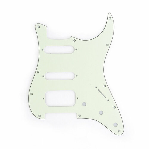 Панель HSS для оригинального Fender Stratocaster US/Mexico, PARTS MX1385MT, зеленая мята панель для оригинального fender stratocaster hh us mexico parts mx1379cm трехслойная кремовая