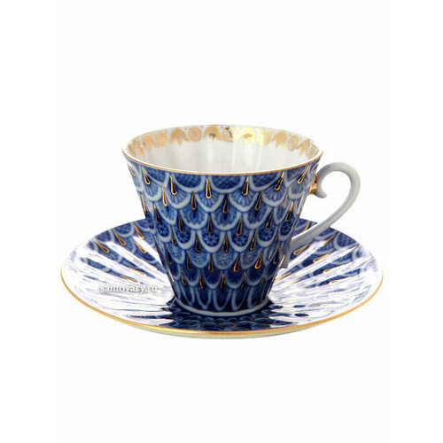 Чашка с блюдцем чайная форма 