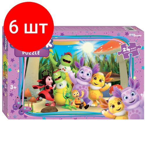 Комплект 6 шт, Пазл 24 эл. maxi Step Puzzle Мельница. Лунтик. new 1