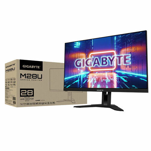 Gigabyte 28 Gigabyte M28U-EK Gaming monitor Black IPS 3840x2160 HDMIHDMIDP 226 ms 178178 300 cdm 10001 2xUSB30 USB Type-C 144Hz MM 20VM0-M28UBA-1EKR 810887 M28U-EK 7948000₽