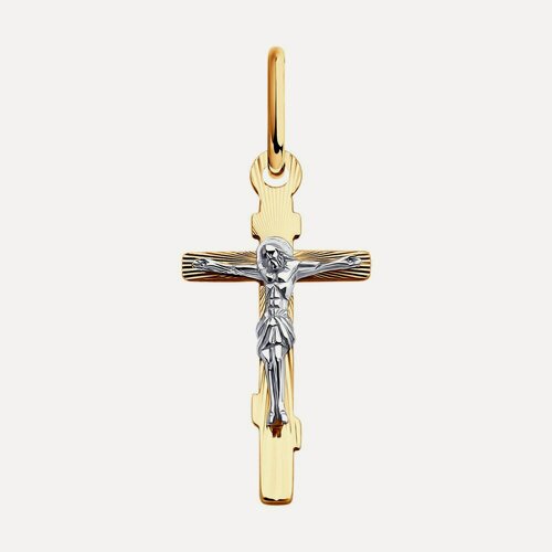 Изображение товара Подвеска, комбинированное золото, 585 проба