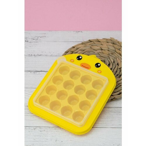 Форма для льда пластиковая лоток для заморозки Duck yellow 391₽