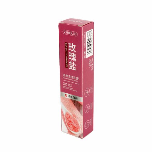 Зубная паста с экстрактом розы Zhiduo Rose Salt Stain Remover Toothpaste 100 г