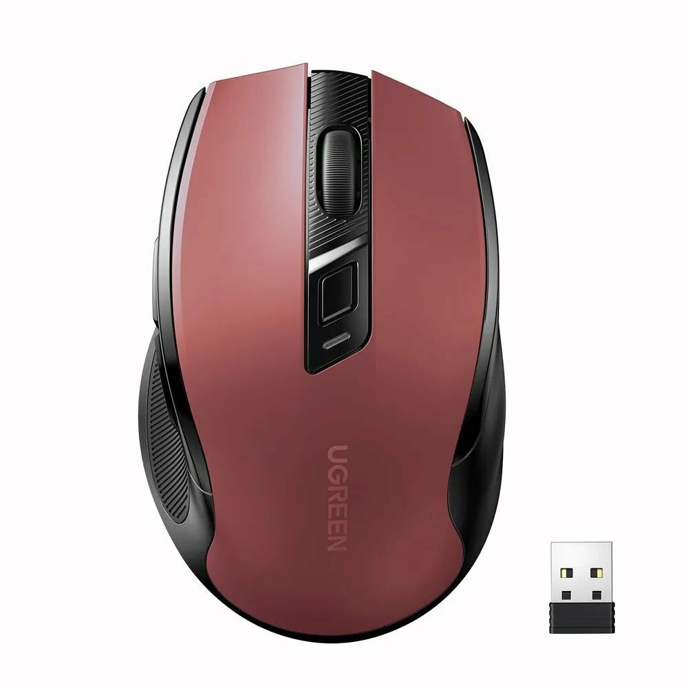 Мышь UGREEN MU006 (25752) Ergonomic Wireless Mouse 2.4G 4000DPI Silence