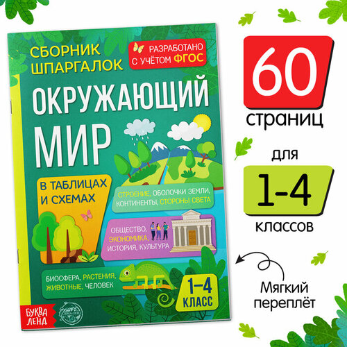 Сборник шпаргалок для 1 — 4 классов «Окружающий мир», 60 стр.