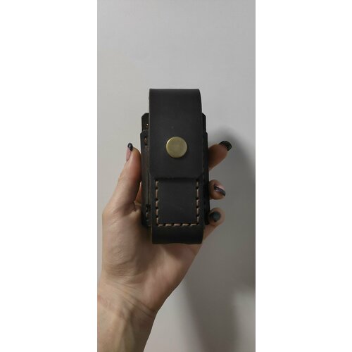 фото Чехол для мультитула leatherman wave, leatherman charge с карманом для плашки бит и удлинителя из натуральной кожи нет бренда