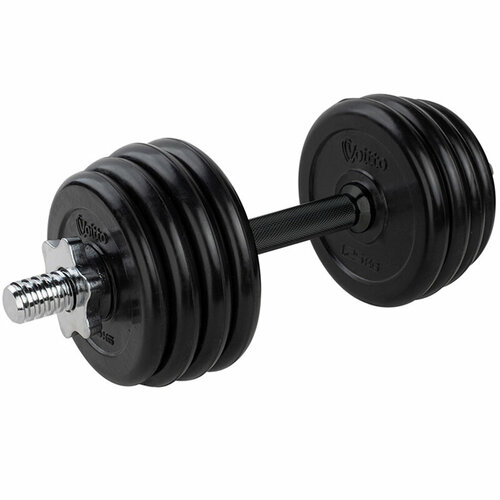 Гантель разборная обрезиненная 10 кг Voitto - d26, Комплектация №2 с обрезиненной ручкой