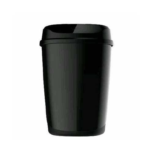 Настенная урна 32л пластик черная