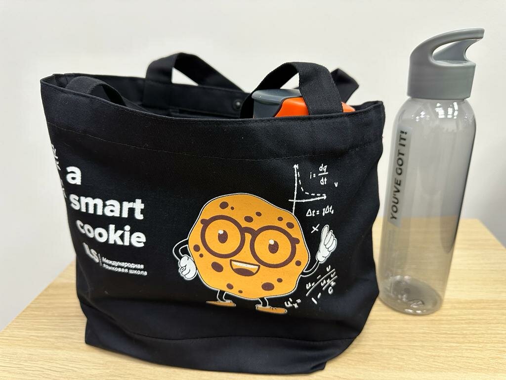 Сумка-шопер для ланча с надписью "A Smart Cookie"