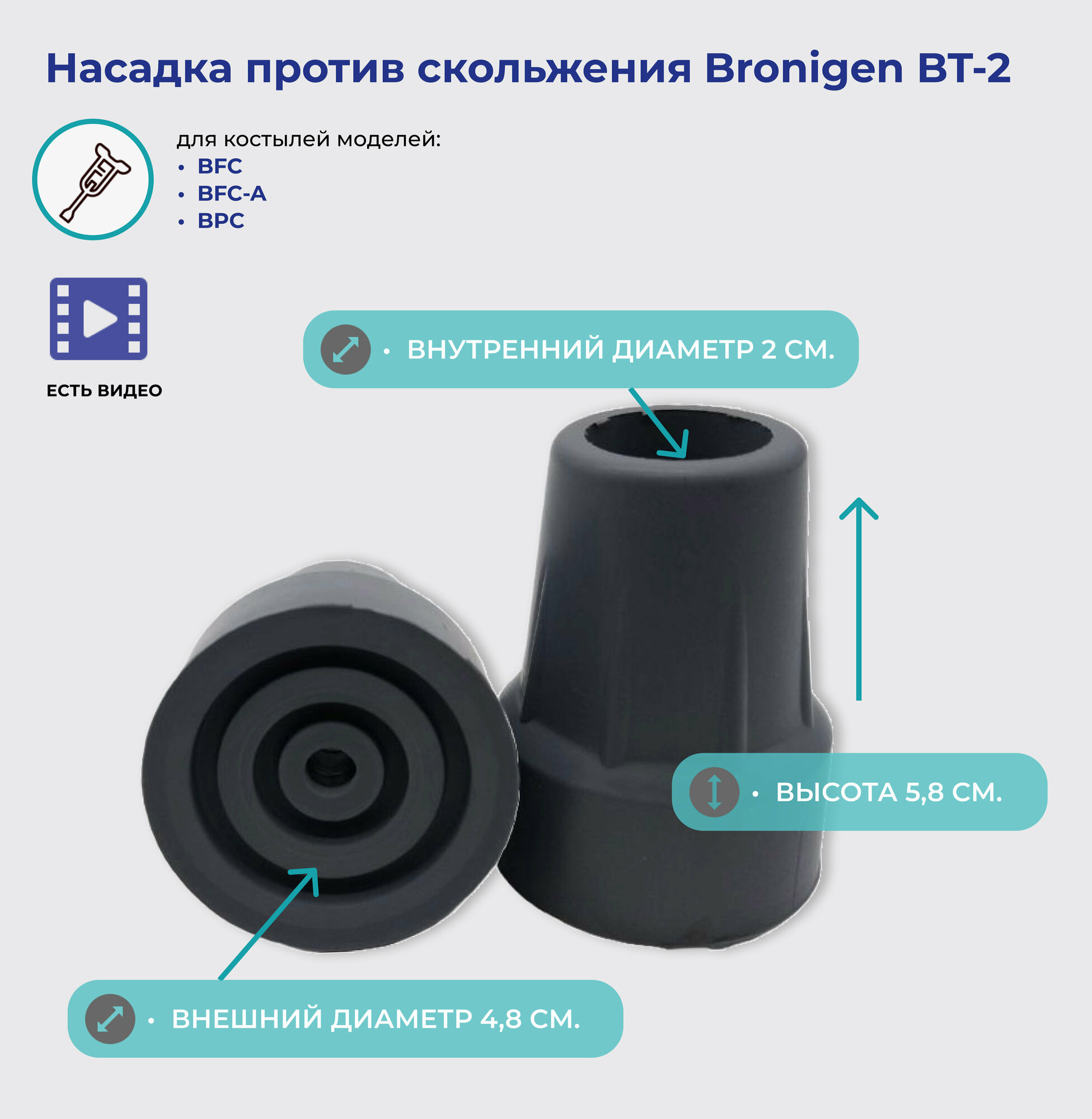 Насадка против скольжения Bronigen BT-2 для моделей BFC/BFC-A/BPC