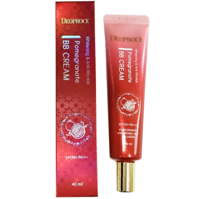 Крем ББ с экстрактом граната Deoproce Whitening And Anti-Wrinkle Pomegranate Bb Cream, 40 мл