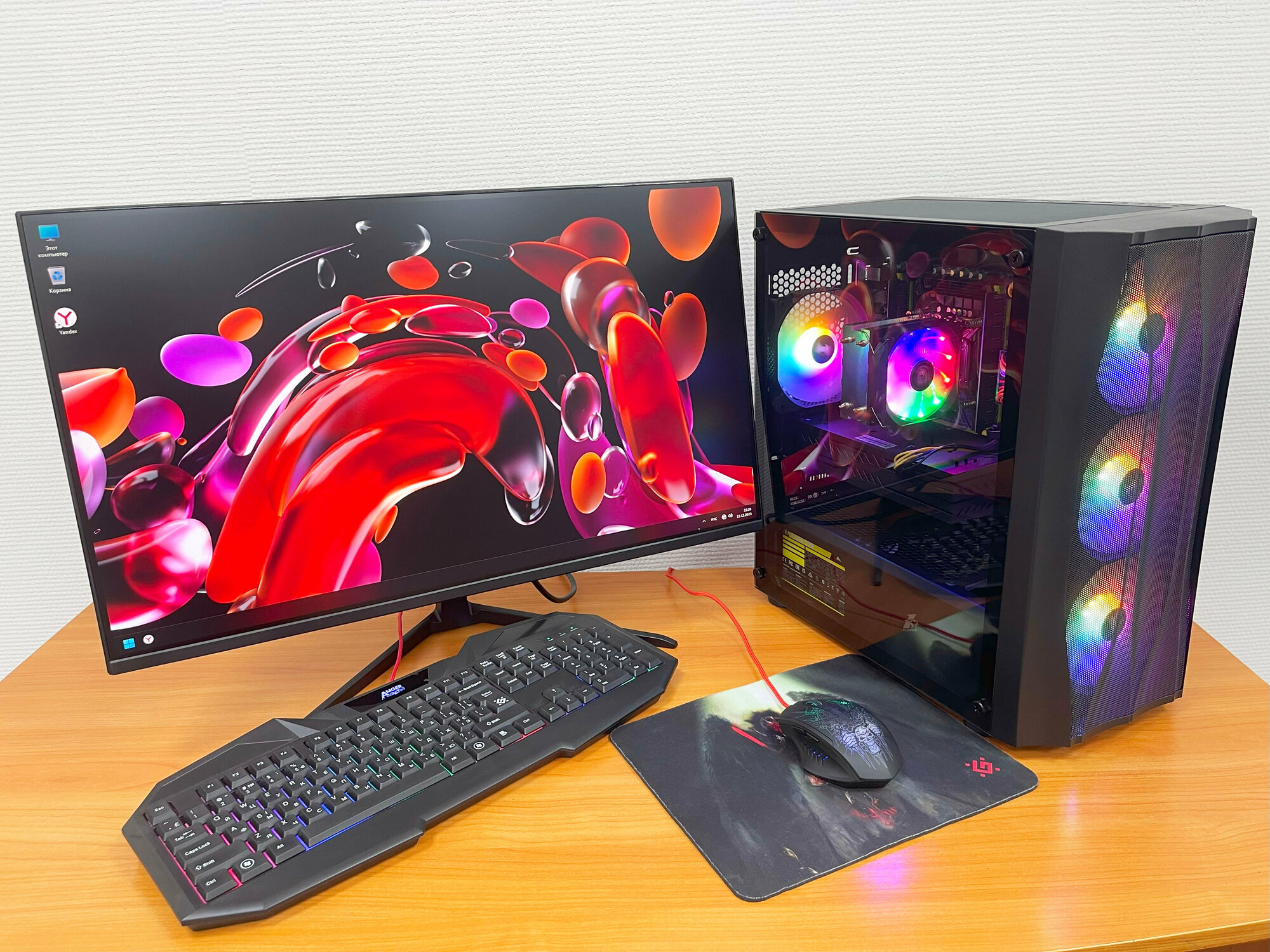 Игровой Компьютер intel 24 ядра/16GB-DDR4/RX580-8GB/SSD-512GB/Монитор 27 — фото 1