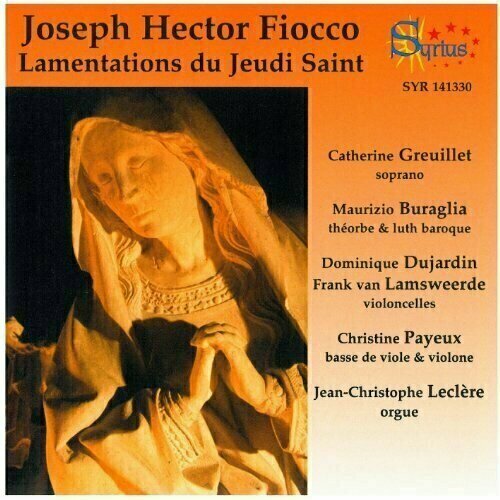 audio cd charpentier lecons de tenebres office du jeudi saint h 121 144 510 139 128 135 521 1 cd AUDIO CD FIOCCO JH - Lamentations Du Jeudi-Saint'