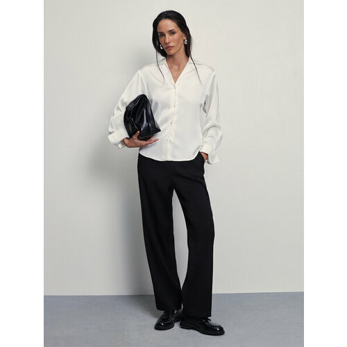 фото Брюки zarina, размер 2xs (ru 40)/170, черный