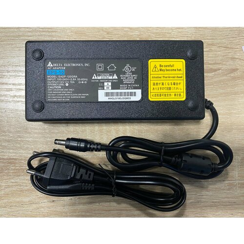 Блок питания для монитора 12V 10A 120W 55x25мм с сетевым кабелем ORG Delta Electronics 169200₽