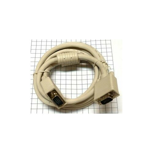 Кабель VGA (15 pin) - VGA (15 pin) 3 метра переходник vga m 15 pin to 2 vga f 15 pin