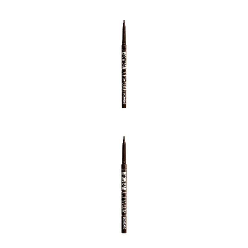 Карандаш для бровей LUXVISAGE, BROW BAR ULTRA SLIM, medium brown, механический, тон 305, 2 уп