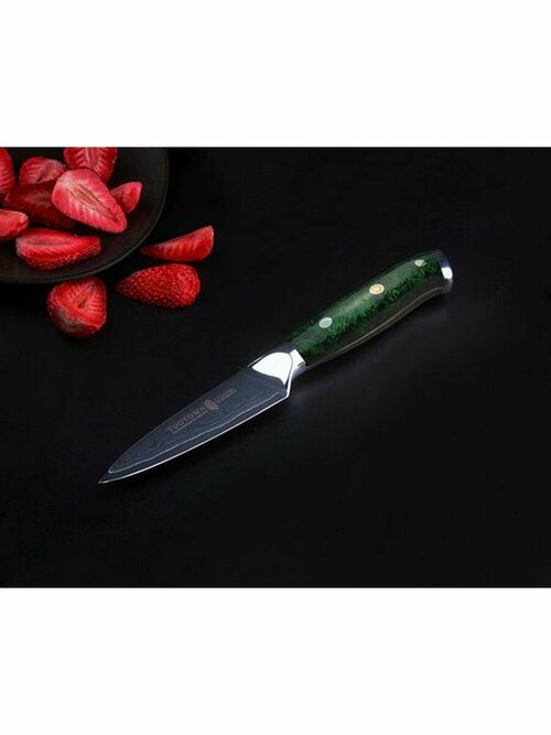 Кухонный нож овощной 9 см Зеленый D.JS G613512