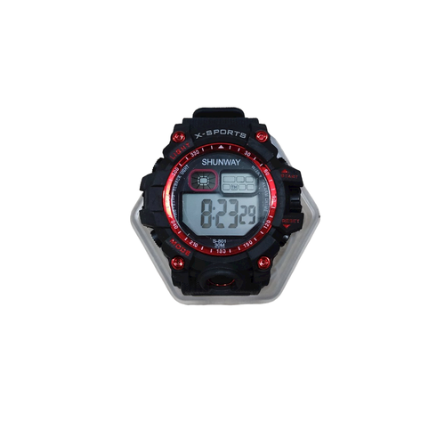 наручные часы shunway часы наручные электронные shunway s 907 d 5 см l 25 см серый Наручные часы, черный, красный
