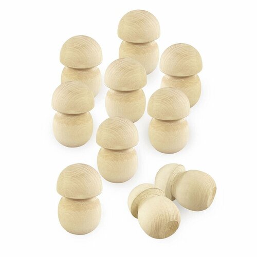 Грибочки деревянные 10 шт заготовка для рукоделия Ulanik 319₽