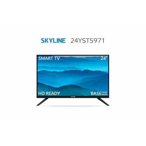 Телевизор SKYLINE 24YST5971, SMART, черный