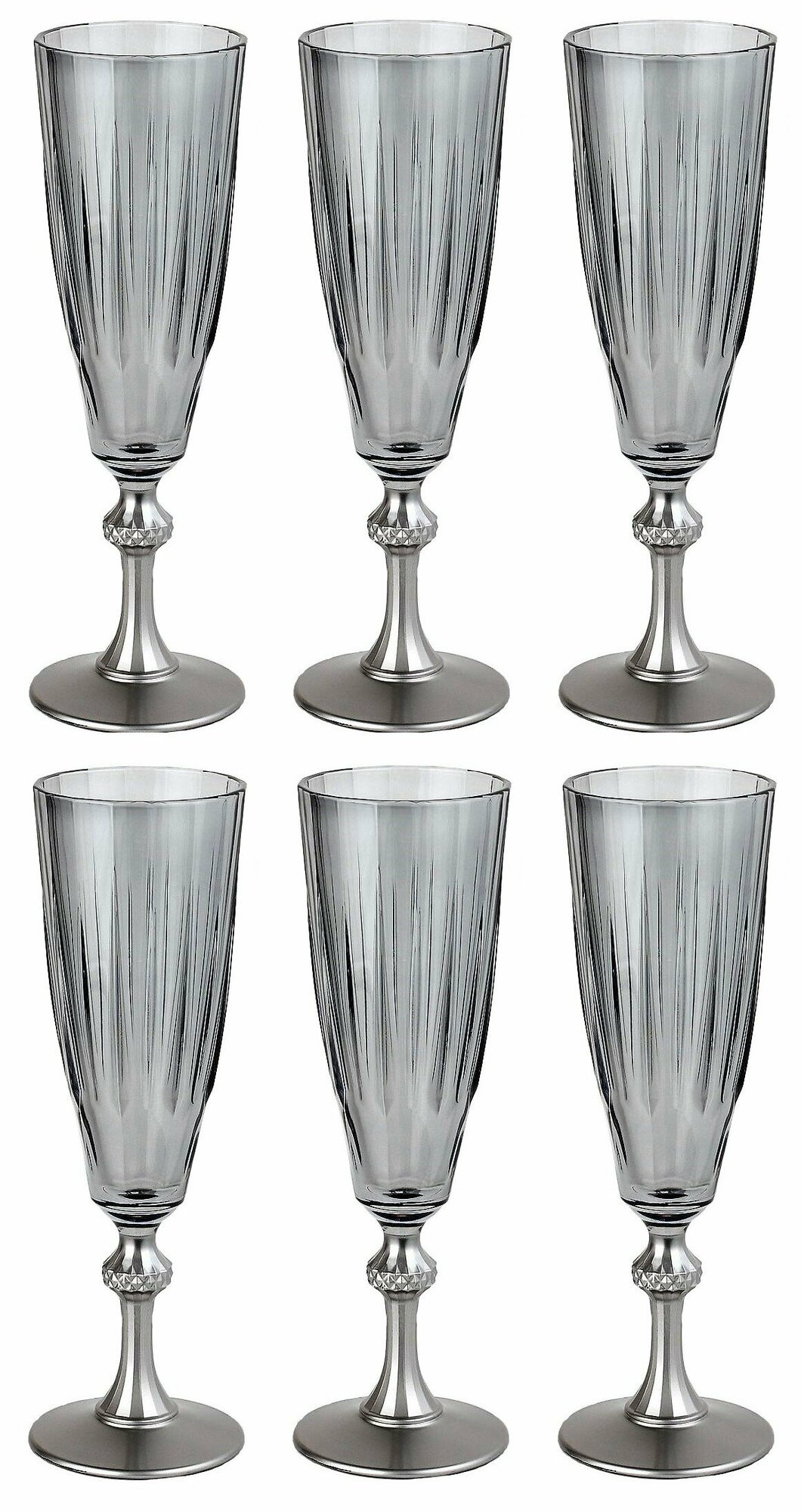 Набор 6шт фужеров 170мл h-20,5см/d-6,4см