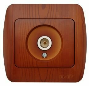 фото Розетка TV EL-BI ZIRVE Вишня 501-0601-272