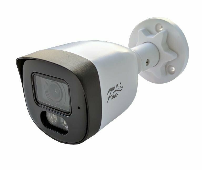 IP видеокамера уличного исполнения FX-IPC-С40FP-IR AI со встроенной ИК и WARM LED белой подсветкой