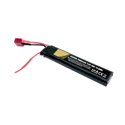 Аккумулятор для радиоуправляемой модели 7.4V 2000mAh 452096 разъем T-plug Li-Pol аккумулятор li pol 7 4v 452096 2000mah разъем mini tamiya plug