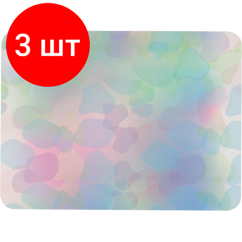 Комплект 3 штук Коврик на стол Attache Акварель 430х320мм дизайн розово-голубой НМ-03О 921₽