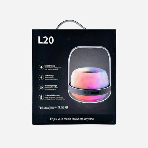 Портативная колонка с подсветкой L20 Smart LED Bluetooth speaker 219000₽
