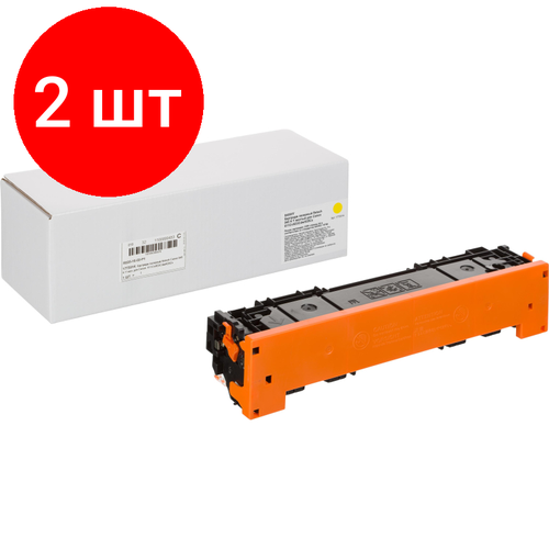 Комплект 2 штук, Картридж лазерный Retech Canon 045 H Y жел. для Canon 611Cn/633Cdw/635Cx