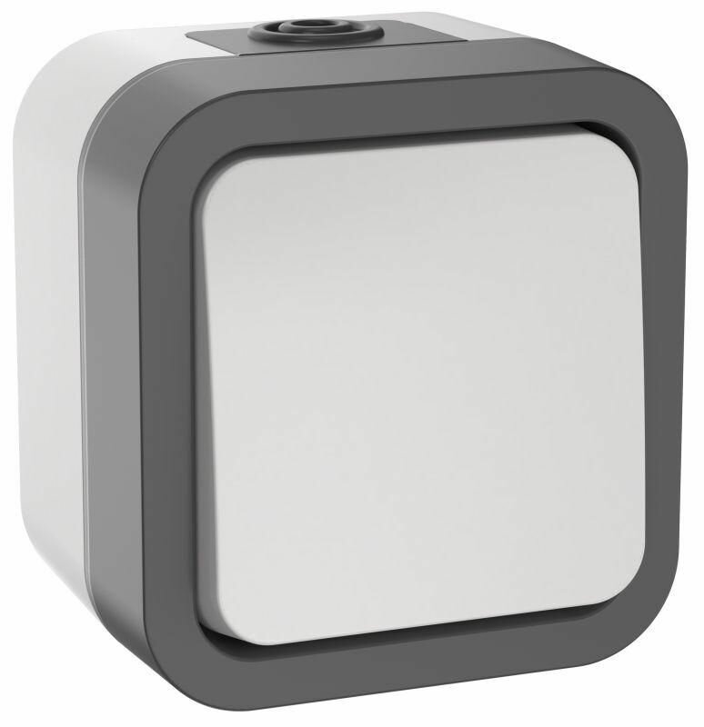 фото Выключатель 1-кл. ОП TORS 2п 10А IP55 TS211 бел. IEK TS-V16-0-10-55-K41