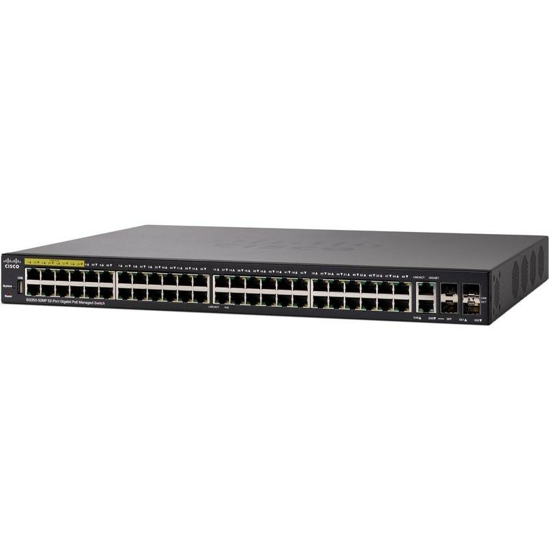 Коммутатор [SG350-52MP-K9-EU] Cisco SB SG350-52MP 52-port Gigabit Max-PoE Managed Switch - фото №7
