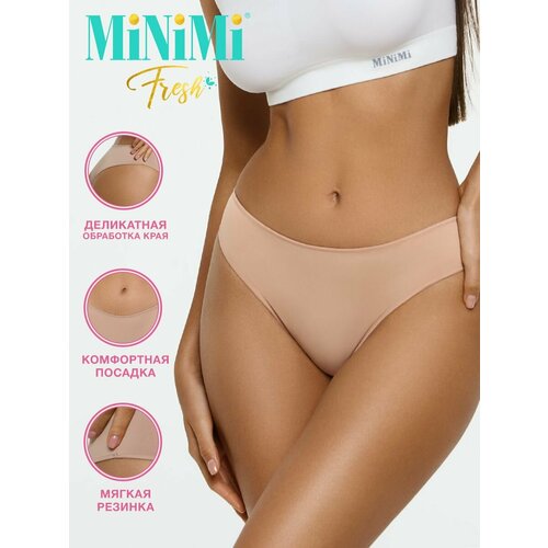 фото Трусы minimi, 3 шт., размер 50 (xl), бежевый