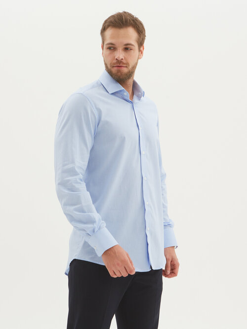 Рубашка Dave Raball, размер 49 176-182, голубой