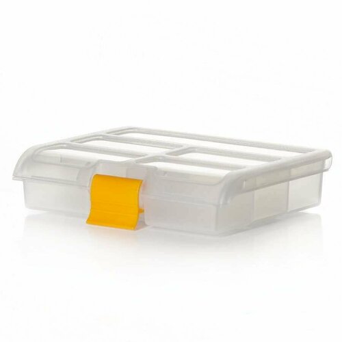 Блок органайзер для хранения рабочих мелочей, ящик для инструментов (прозрачный) органайзер пластиковый lit для крепежа и мелких деталей к 503