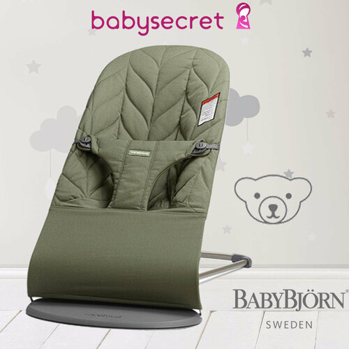 Детский шезлонг BabyBjorn Bliss Cotton (зеленый) (0061.40)