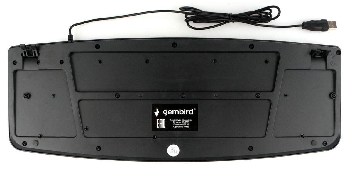 Проводная клавиатура Gembird KB-8351U-BL, USB