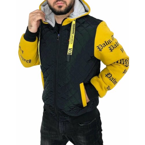 фото Бомбер , размер 54, желтый нет бренда